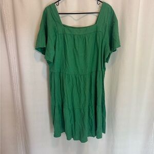 LOFT Green Midi Dress
